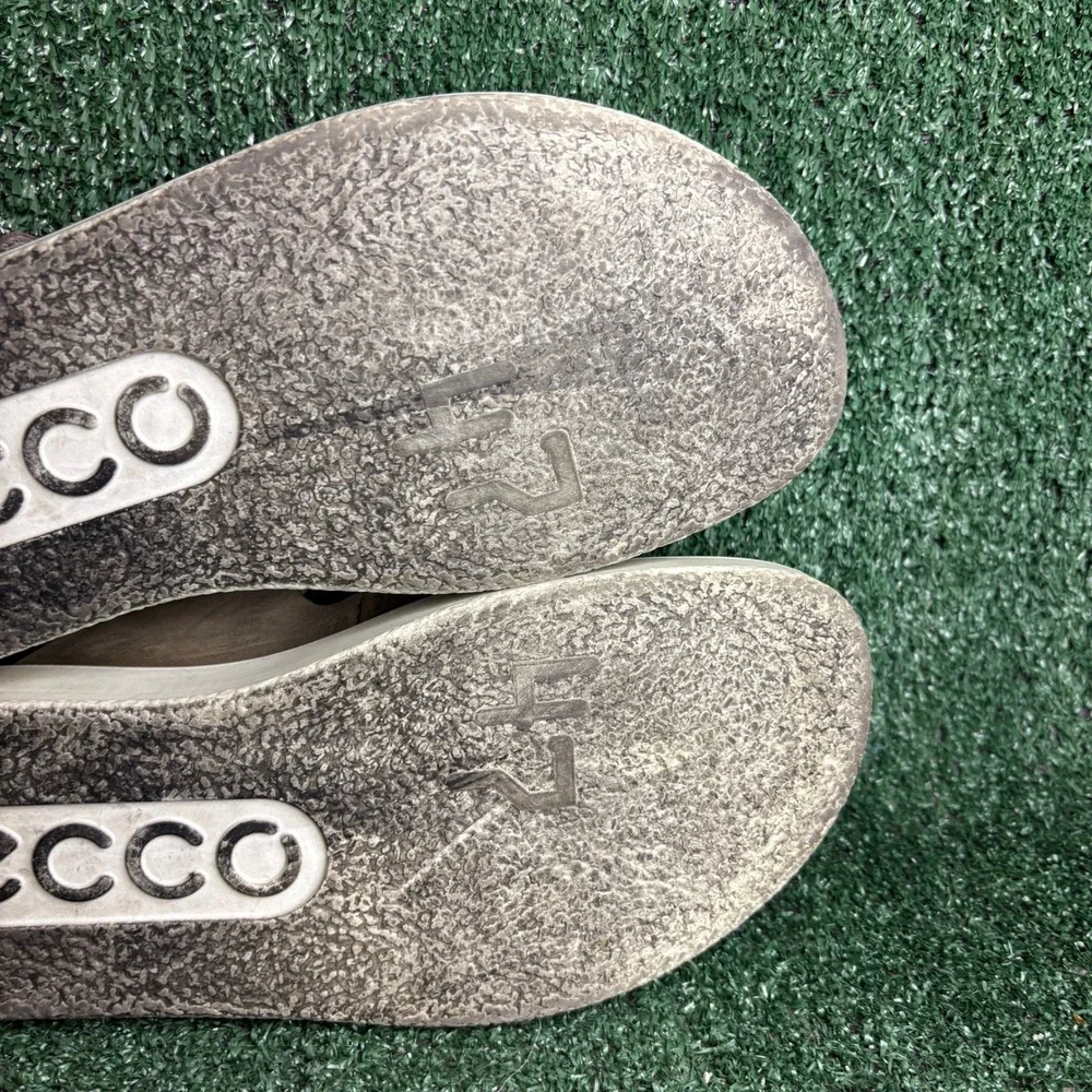 ECCO Flowt Luxe Buckle Corksphere Double Strap Comfort Slide Sandal Taupe Men 13
